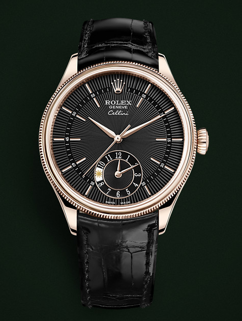 Rolex-Cellini-Dual-Time-Black-Dials-Replica