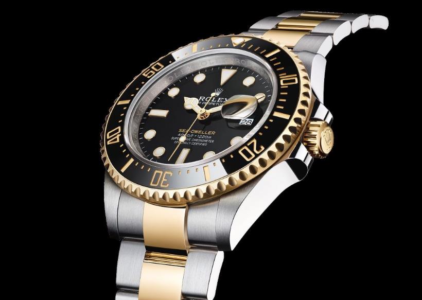 The water resistant copy watches are made from 18ct gold and Oystersteel.