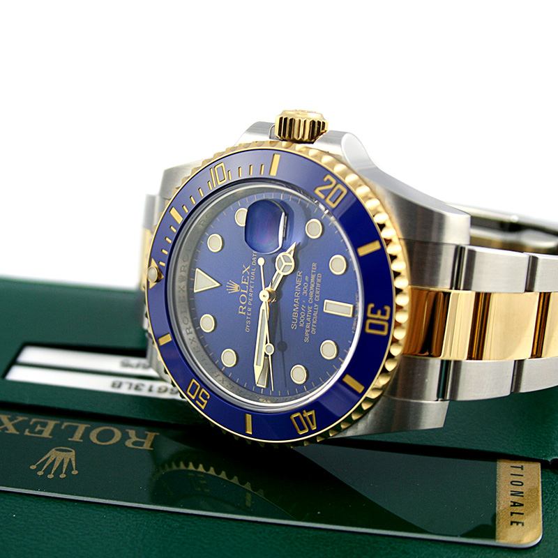 The durable fake watches are made from 18ct gold and Oystersteel.