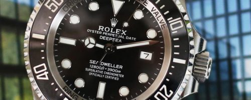 The Oystersteel fake watch has a black dial.